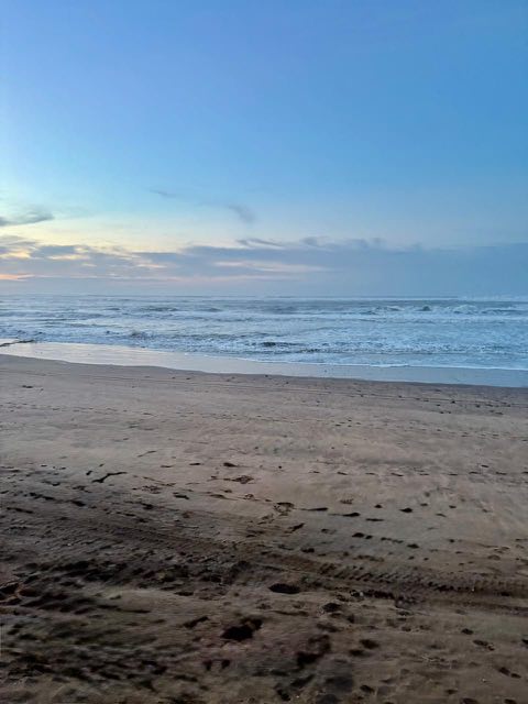 Plage de Sidi Rahal au matin à Villa Silya, villa avec piscine à Sidi Rahal